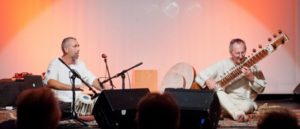 Duo on stage