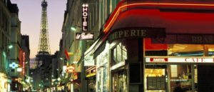 La Belle De Paris Cafe and Eiffel Tower