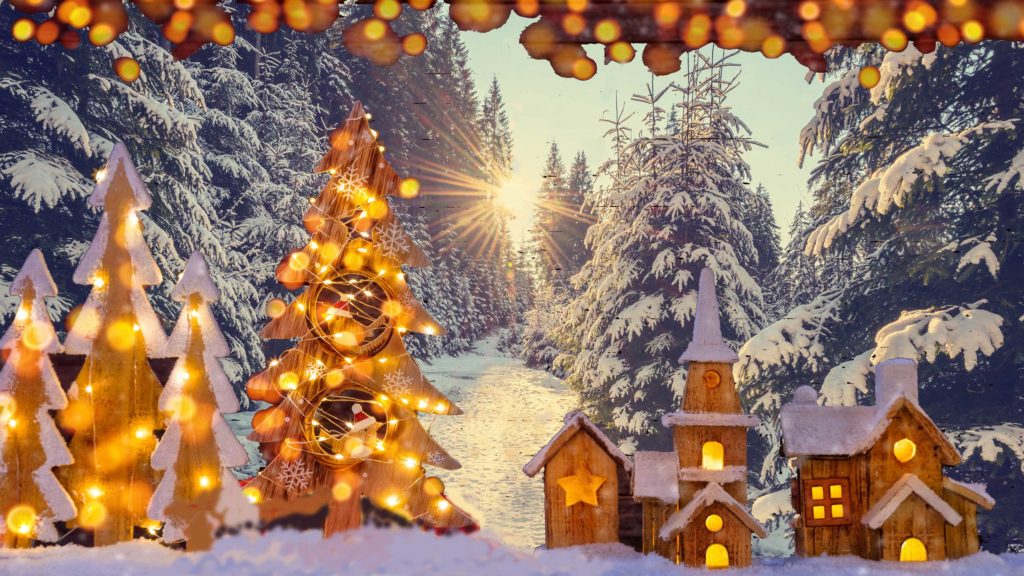 Wooden-Village-Christmas-Trees-Snowy-Forest-YouTube-web The Nutcracker - a Christmas Show for Kids